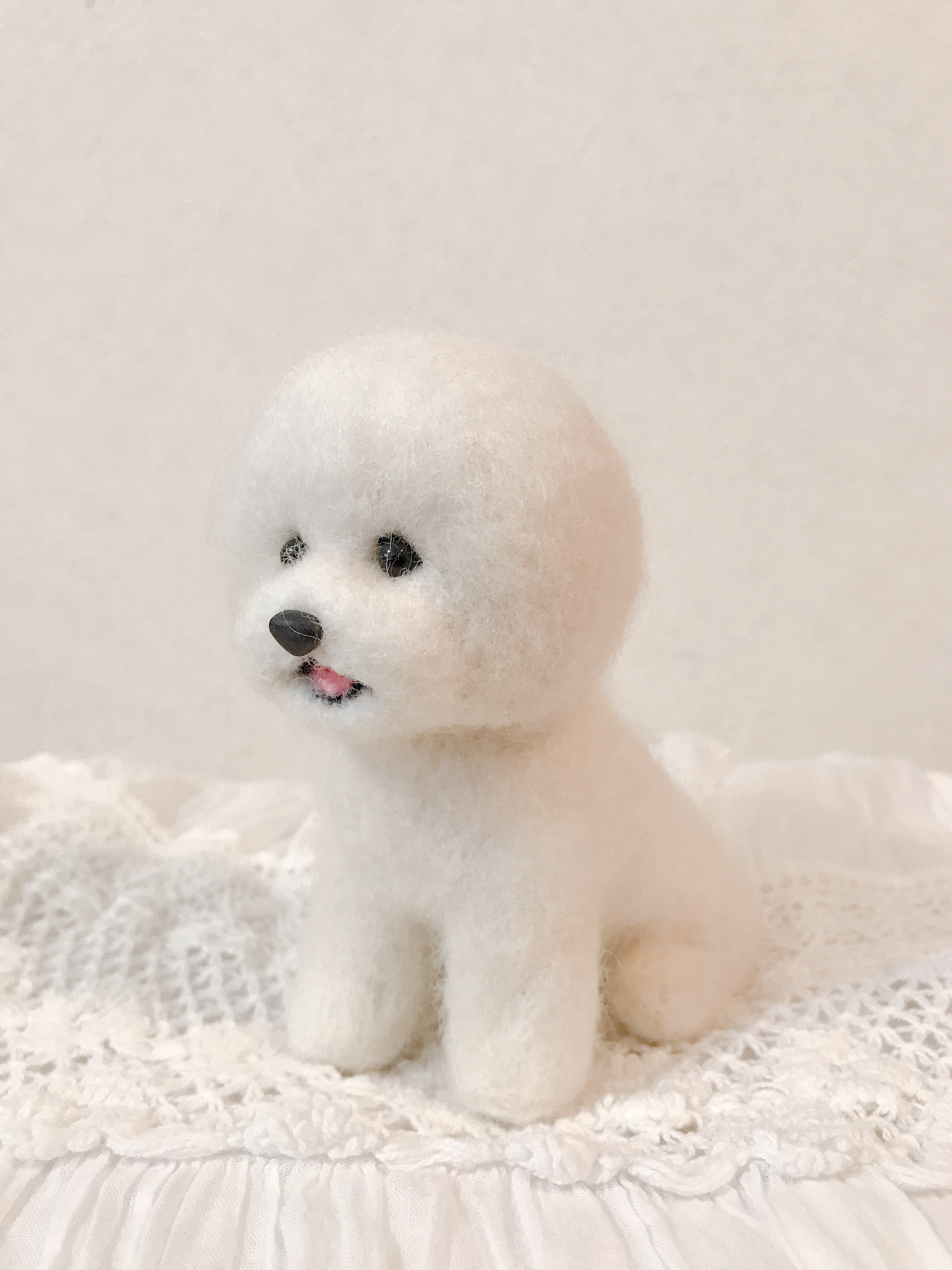 美しい 羊毛フェルト ビションフリーゼ Www Anavara Com