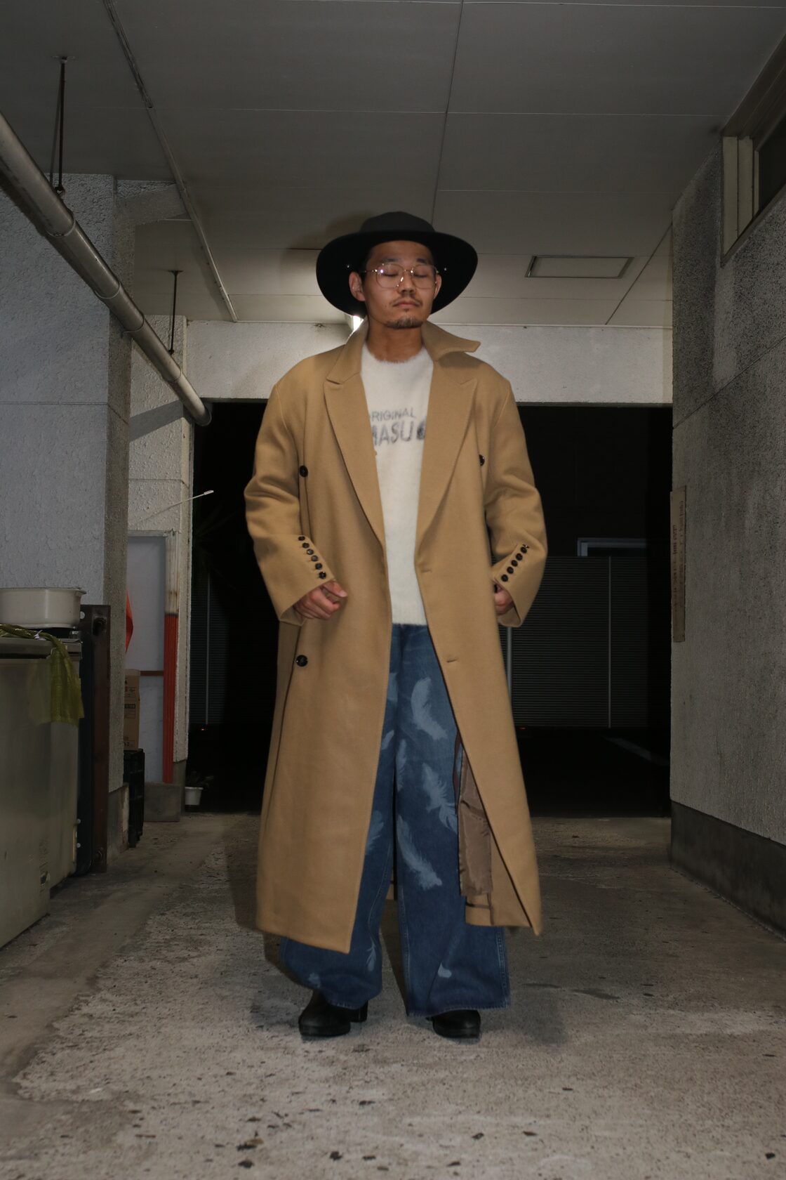 24AW】MASU BAT COLLAR OVER COAT (CAMEL) MPFW-CT0224 | PAY ID