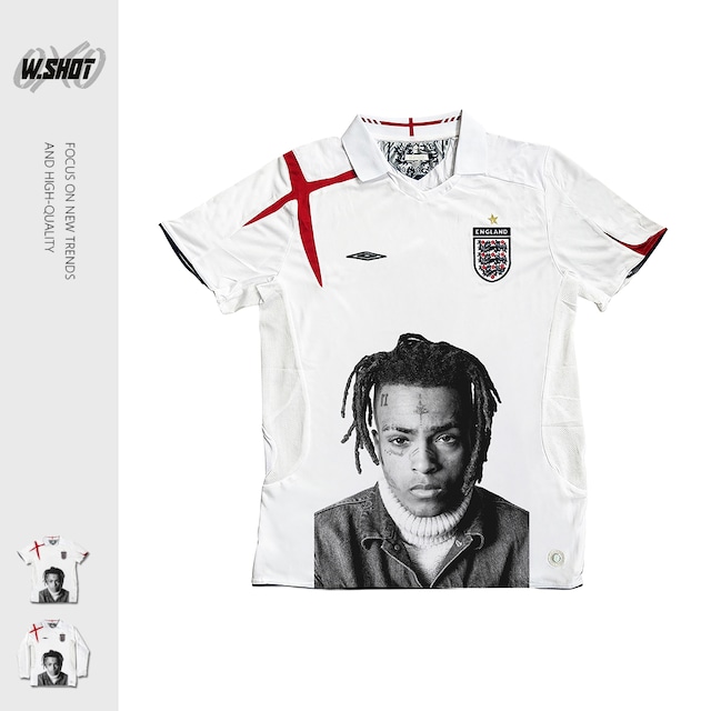 VINTAGE ストリートXXX Tentacion サッカーTシャツ T2152 VINTAGE ストリートXXX Tentacion サッカーTシャツ T2152