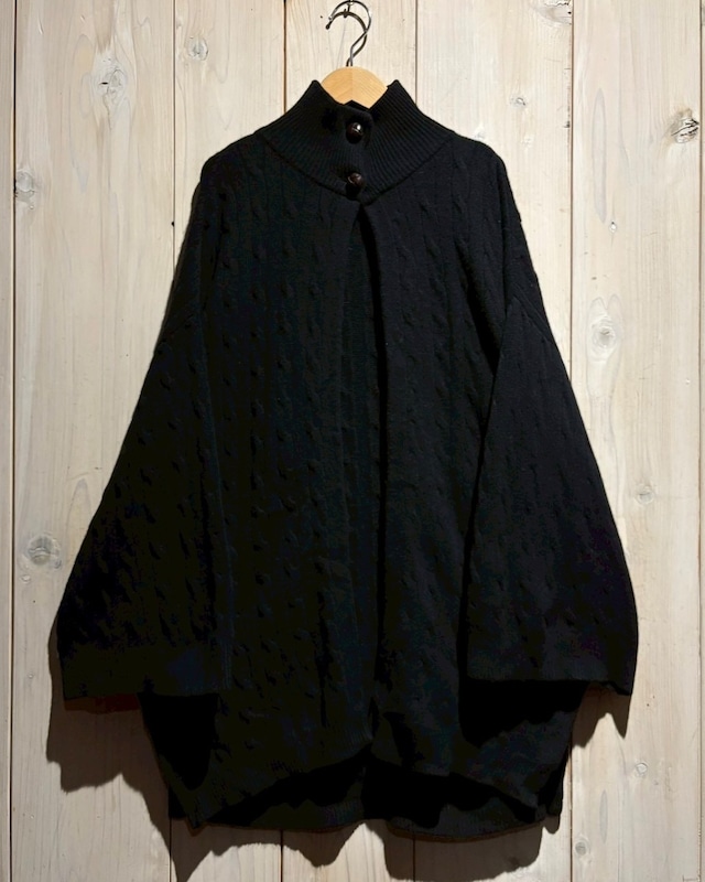 【a.k.a.C.a.k.a vintage】“RALPH LAUREN” Wool × Cashmere High-Neck Cable Knit Jacket