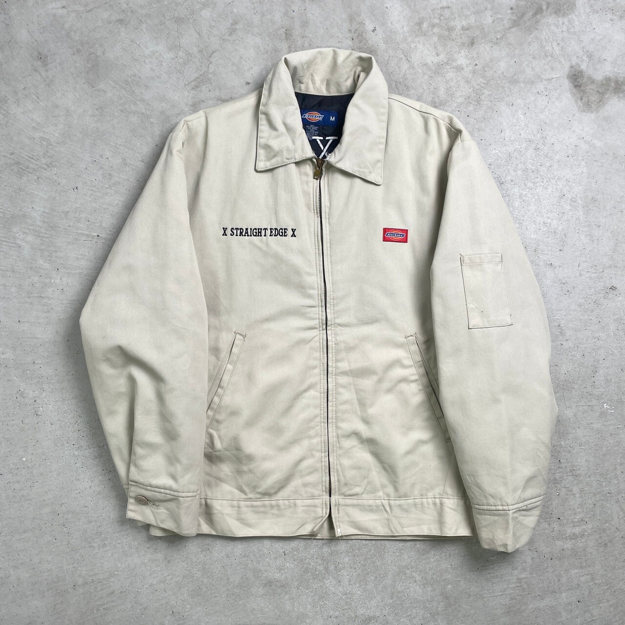 80年代 Dickies ディッキーズ ロゴ刺繍 ワークジャケット メンズL相当 