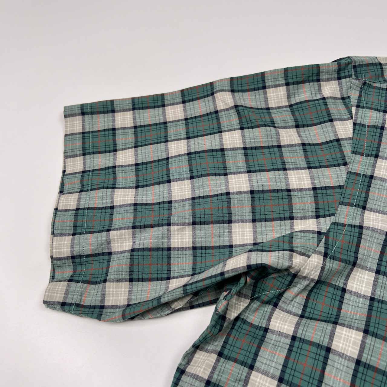 The Scotch House ザ スコッチハウス チェック柄 半袖シャツ サイズ M /メンズ/グリーン系/C-TK83/ビンテージ