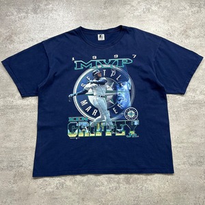 MLB SEATTLE MARINERS KEN GRIFFEY JR. 1997 STARTER T-SHIRT SIZE XL (USED)