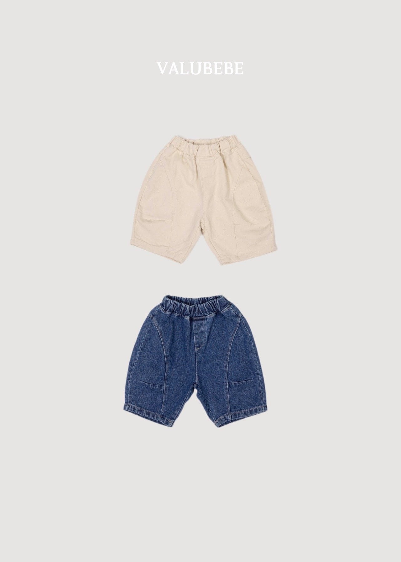 送料無料【予約】/ カットアウトデニムパンツ /valubebe