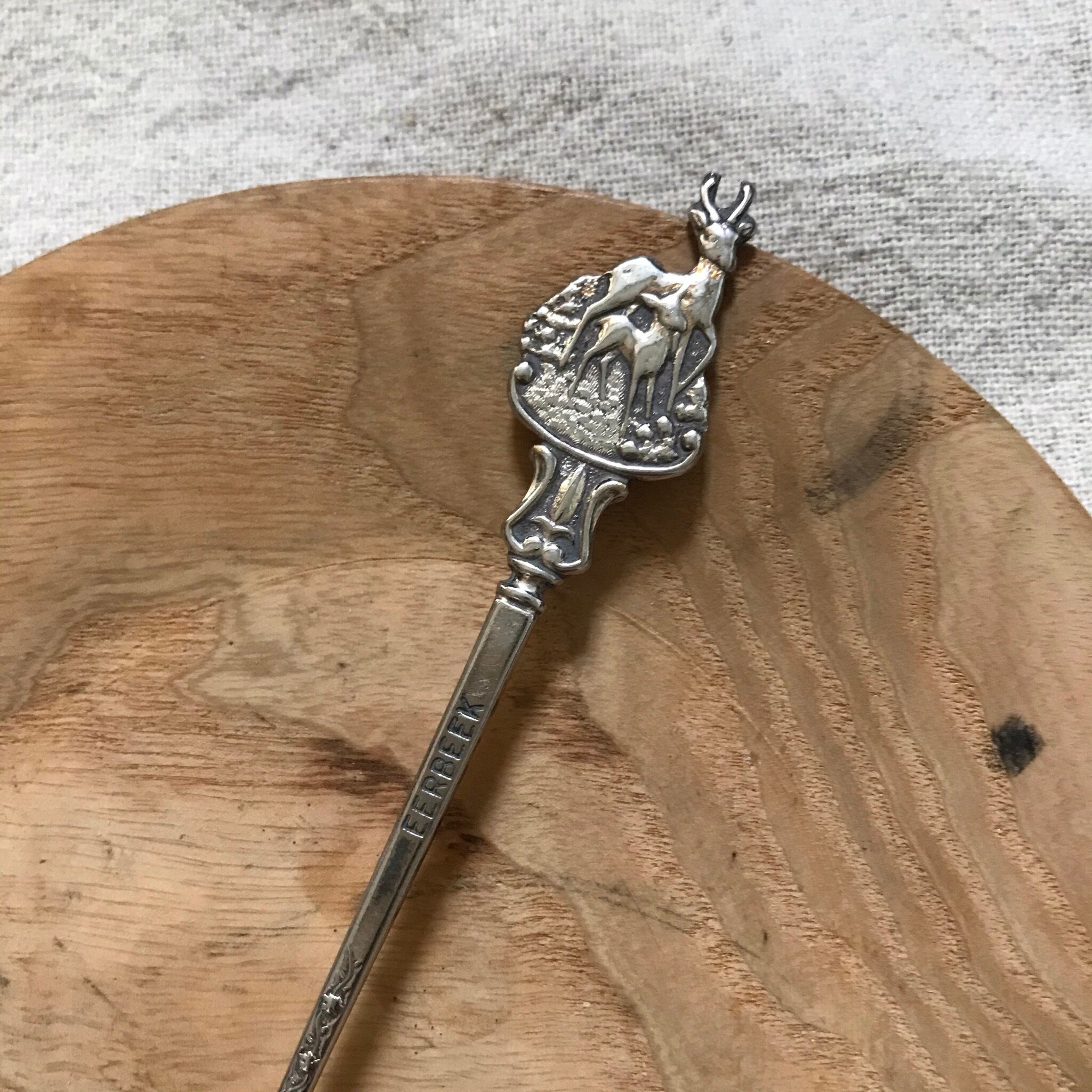 鹿の親子のティースプーン