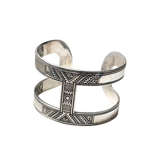 TOUAREG silver wide cuff bangle