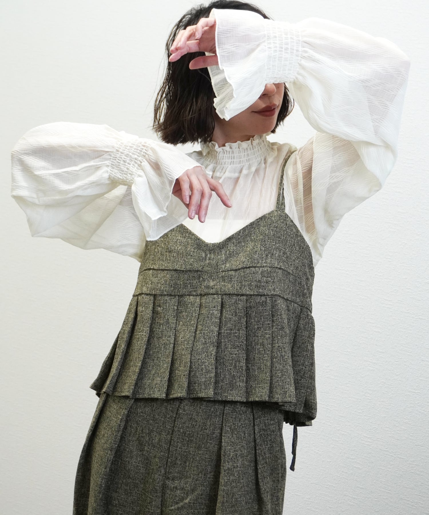 サマーツイードプリーツキャミ 5153779(0227)