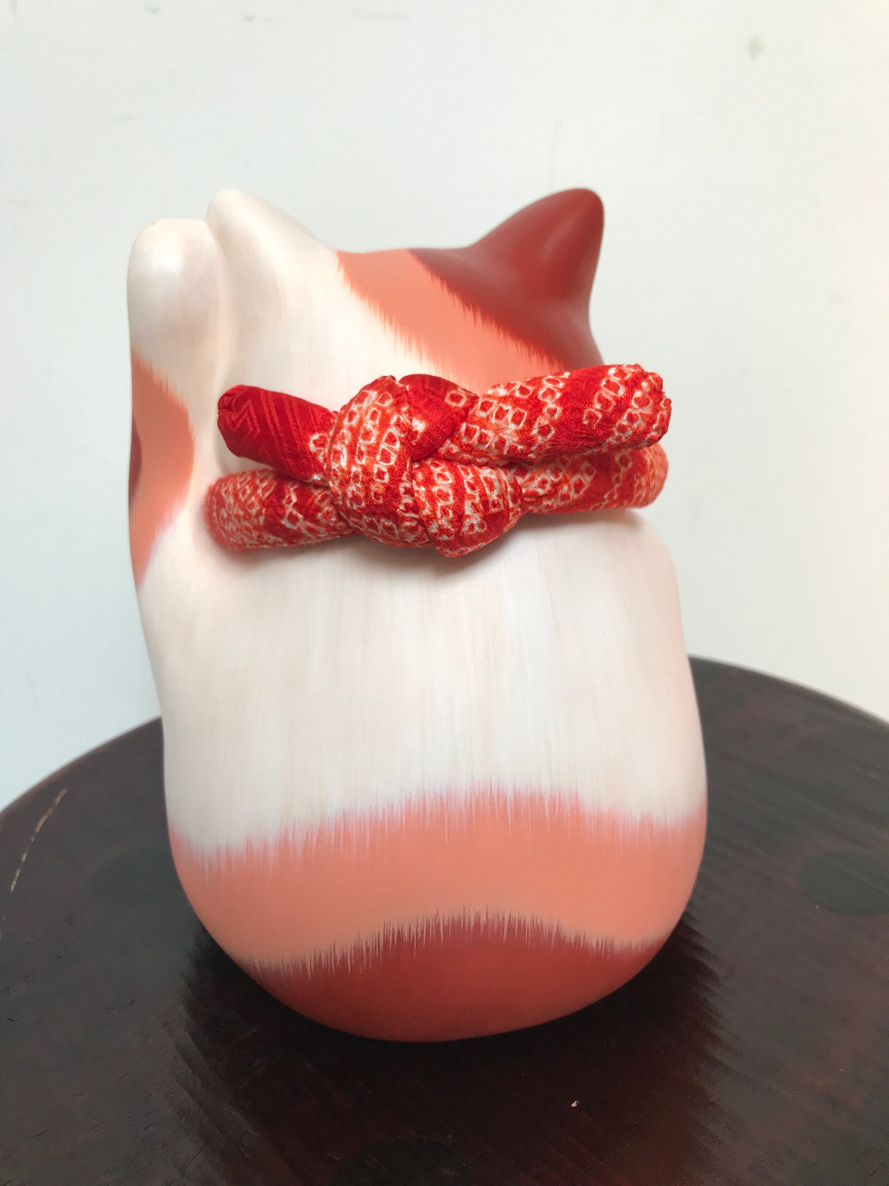 左手挙げ 招き猫|もりわじん | manekinekoya 左手挙げ 招き猫|もりわじん | manekinekoya