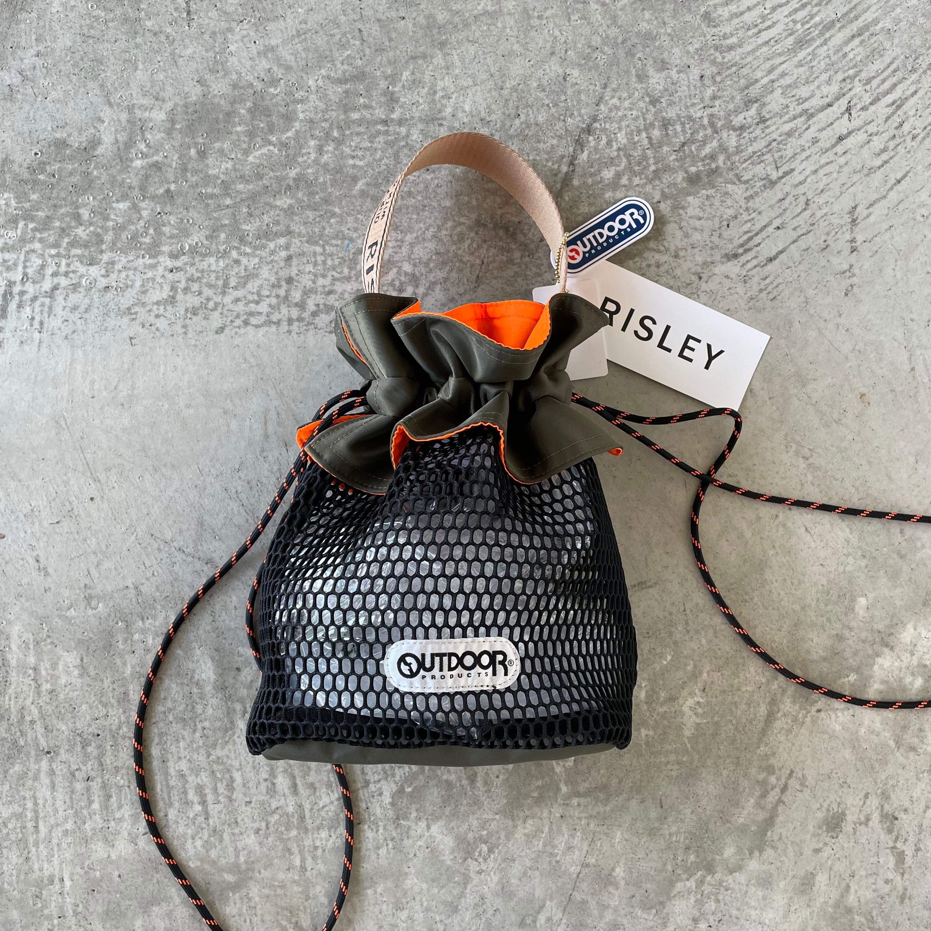 タグ無し新品RISLEY OUTDOOR コラボ 巾着 ショルダーバッグ 再入荷