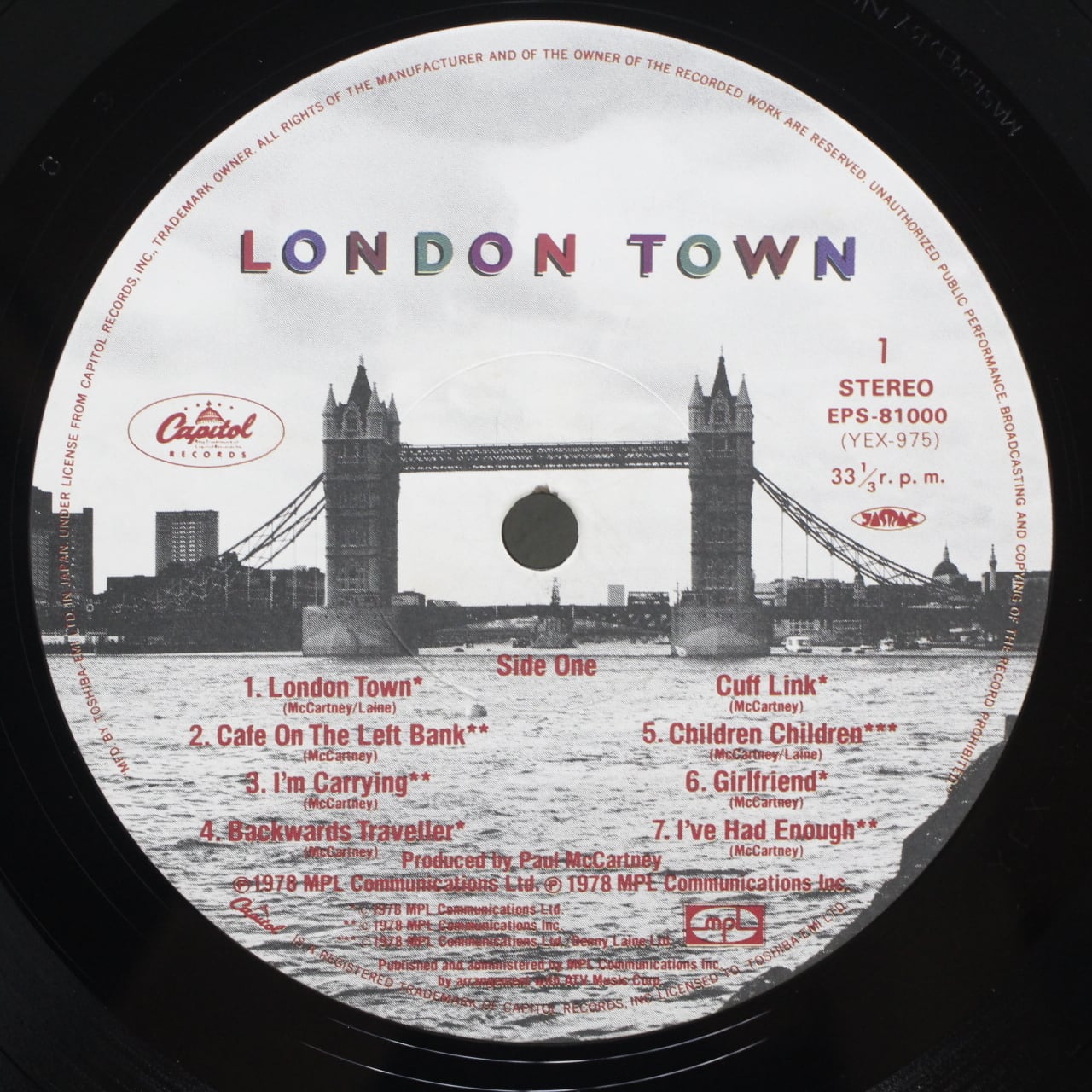 Wings / London Town [EPS-81000] - 画像3