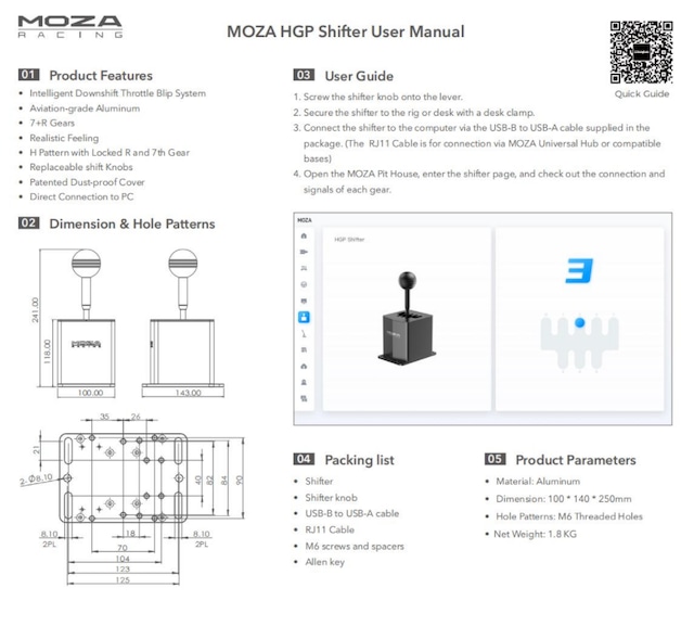 MOZA RACING】HGP Shifter / HGPシフター | ZENKAIRACING／公式