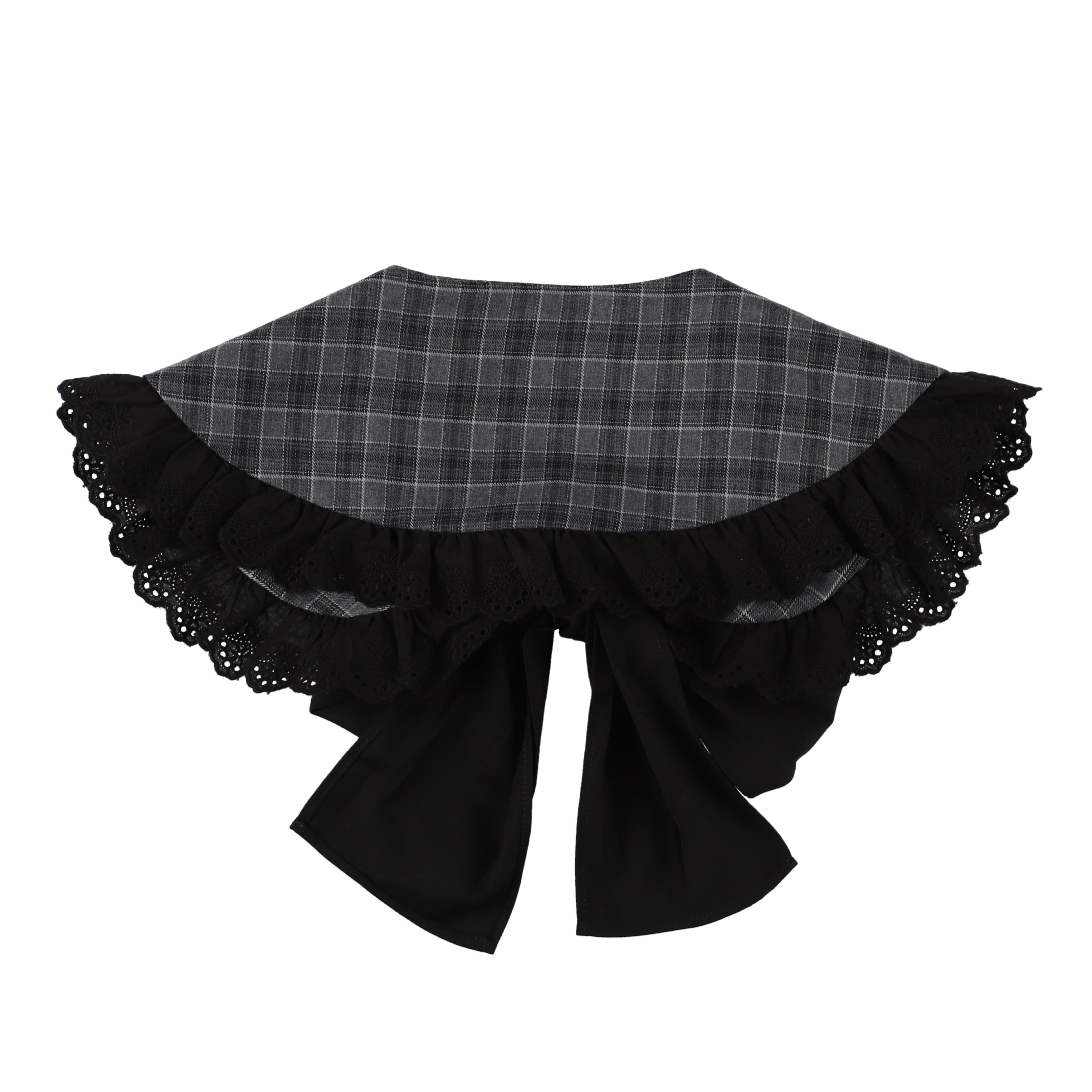 リボンつけ襟　GRAY