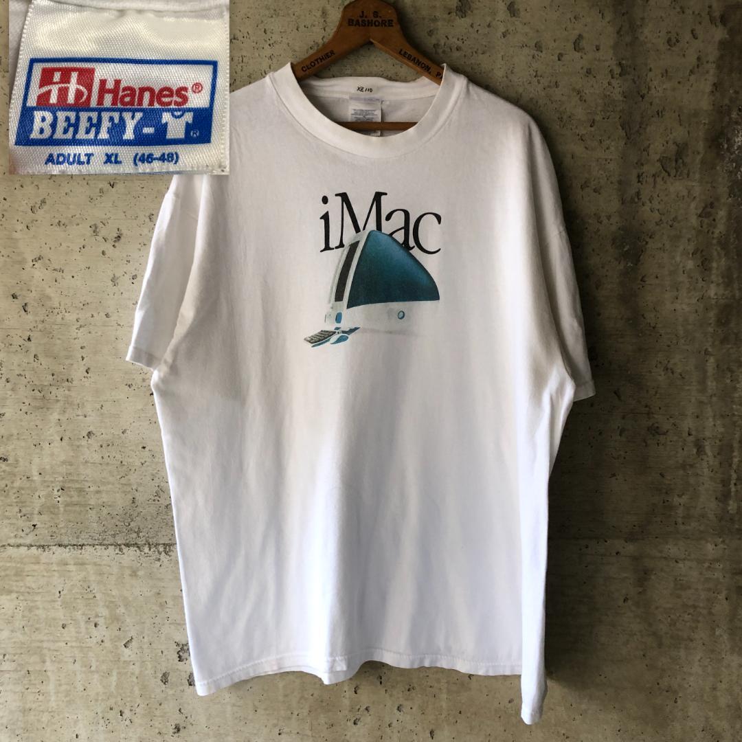 家と外でXZ110 Tシャツ アップル Apple 初代imac 企業T Mac 90s