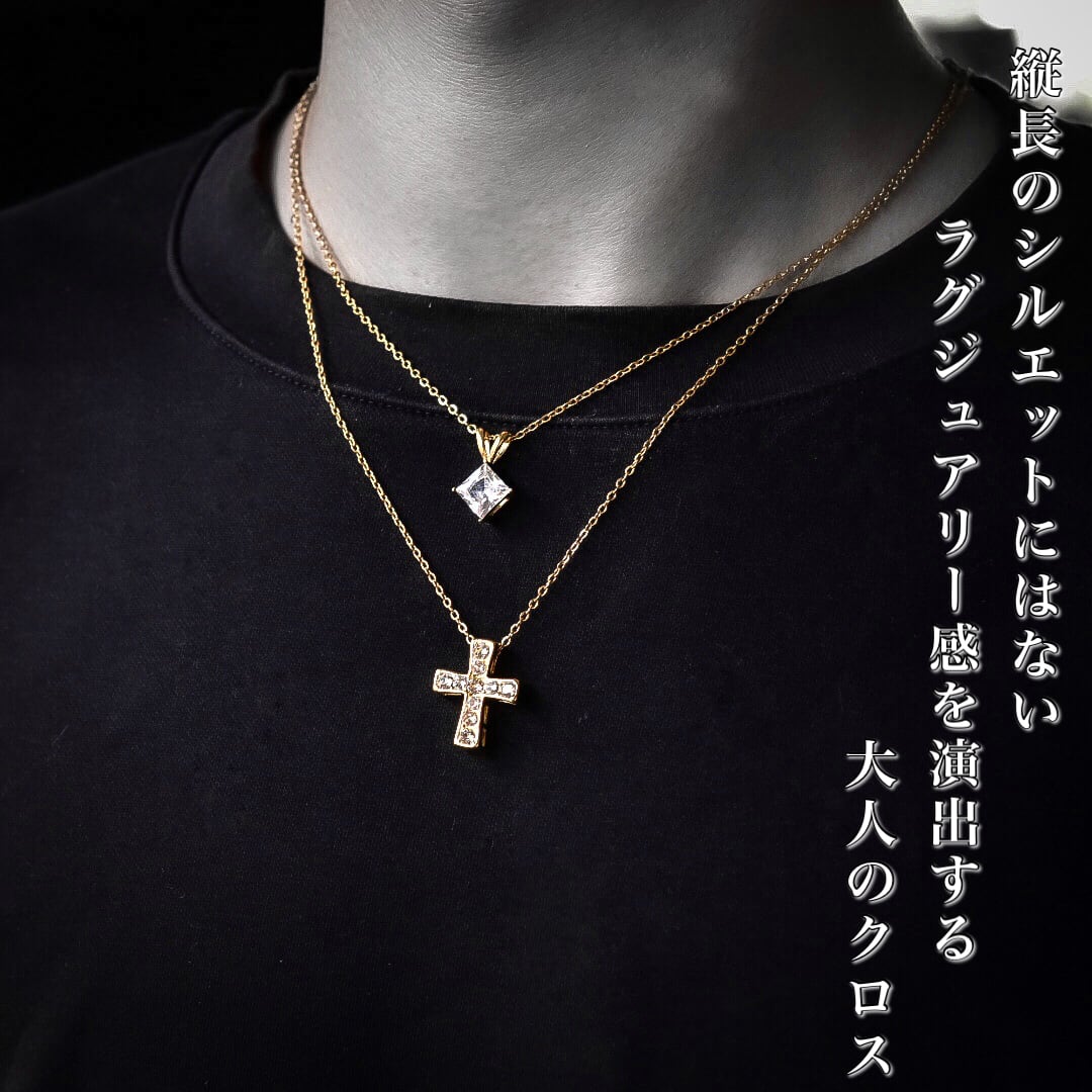 スワロフスキー使用】316L cross necklace | ✯Lucliss Jewelry✯
