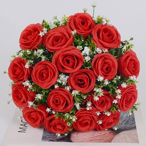 コスプレアイテム 撮影用アイテム 薔薇 ミニフラワー 花束 ブーケ 造花 ★ウェディングやアイドルコスプレなど!お店やお部屋のレイアウトにも使えます! ★即納品★