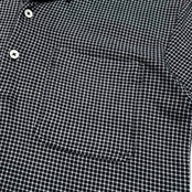 NEWYORKER ニューヨーカー チェック柄 開襟 オープンカラー 半袖 ポロシャツ サイズ M /メンズ/ハマカラー/黒系/ポケット付き