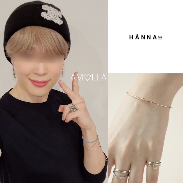 【HANNA 543.】B365YG バングル シルバー BTS JIMIN愛用 | AM♡LLA -아모라-