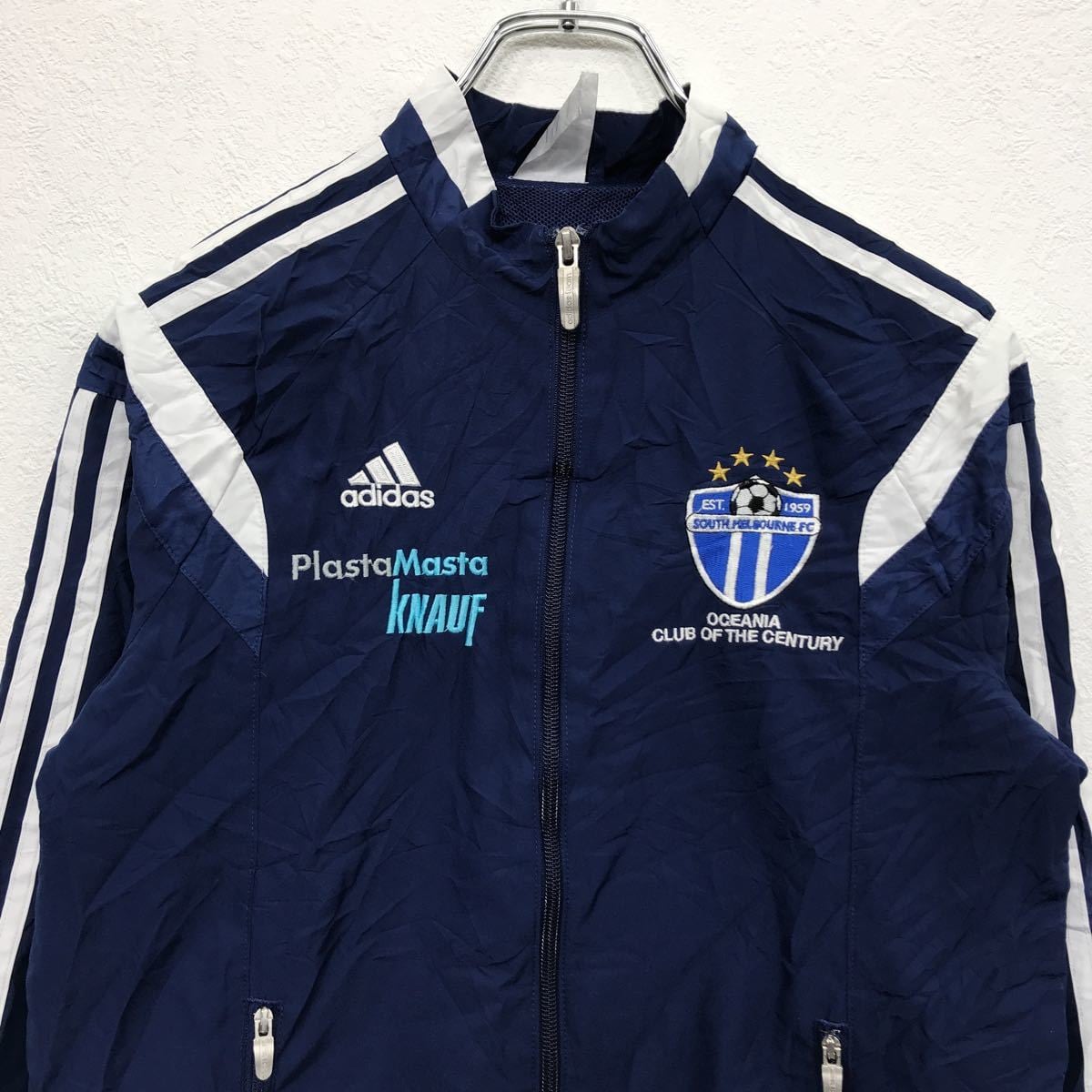 adidas トレーニングウェア キッズ L ネイビー アディダス ジャージ