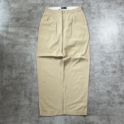 90s Polo by Ralph Lauren 34/34 ベージュチノパンツ