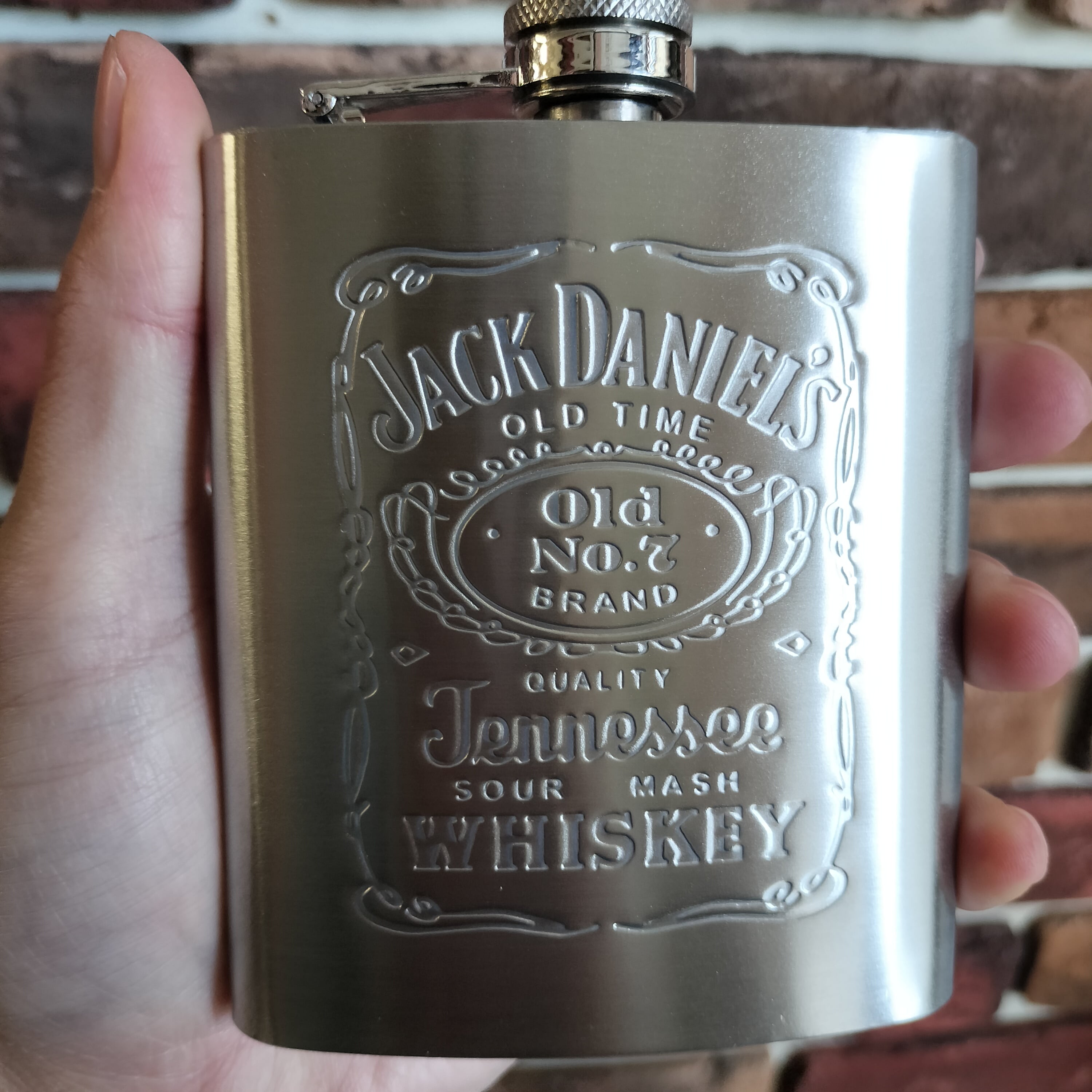 Jack Daniel's アンティーク樽 ジャックダニエル◇8oz スキットル アンティークゴールド◇ウイスキー