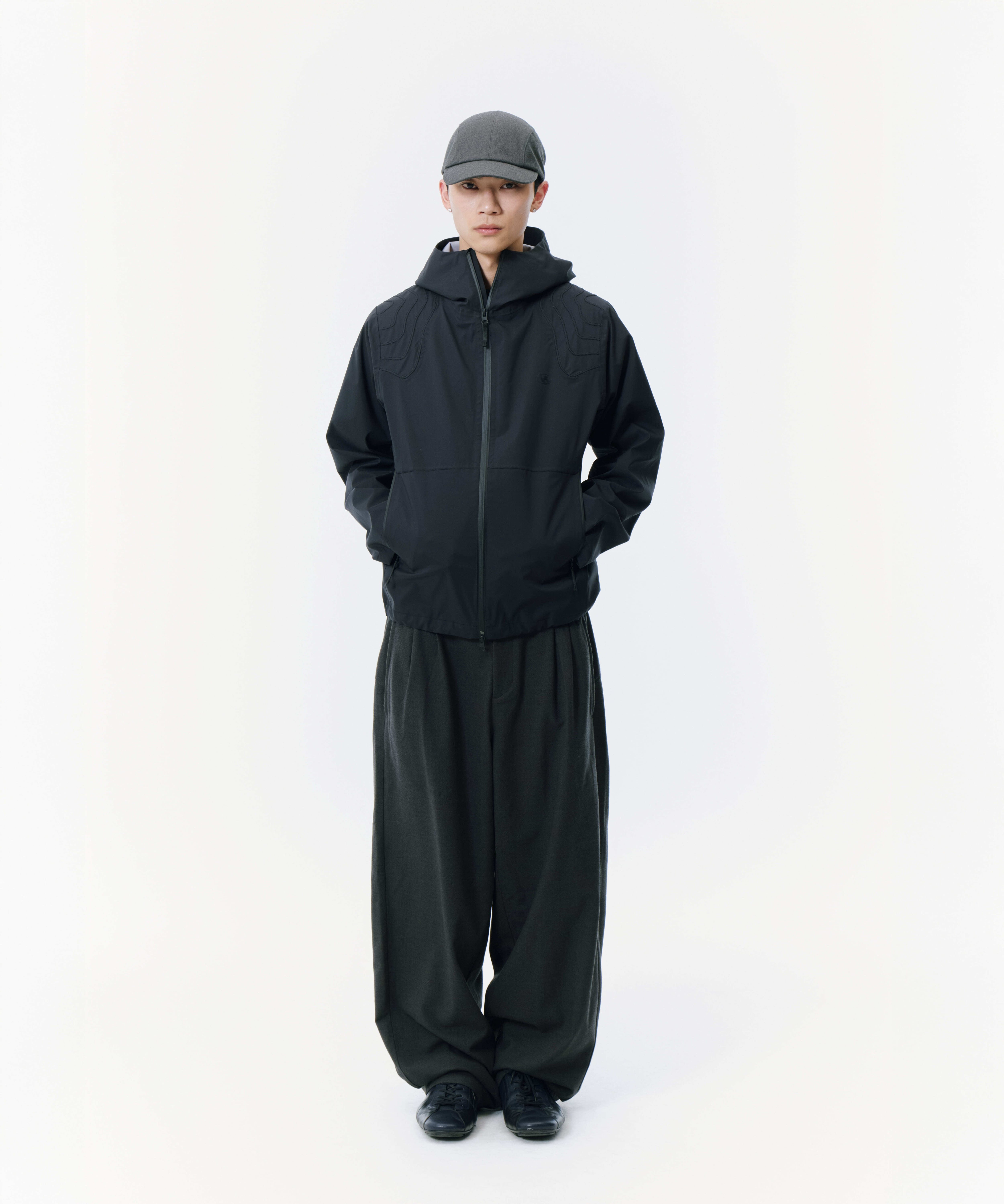 SAN SAN GEAR] ALEA SHELL JACKET [BLACK] 正規品 韓国ブランド 韓国
