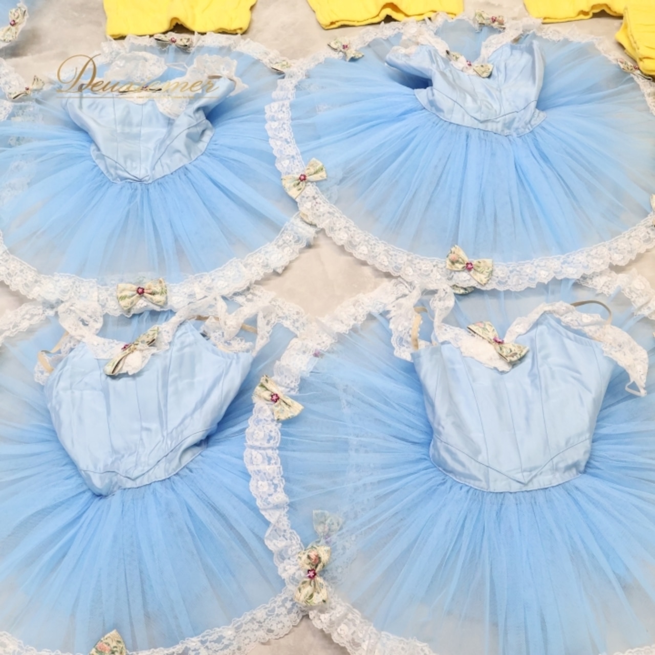 バレエ 衣装 チャコット Chacott まとめ売り 22点セット チュチュ みにくいアヒルの子 発表会 ジュニア 子供 劇 パーティ コンクール 舞台 アヒル 帽子 水色 ブルー系 イエロー系 チュチュ衣装 発表会用衣装 子供用衣装 演技衣装 劇団衣装 アヒルコスチューム 水色チュチュ 子供バレエ セット販売