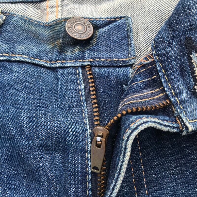 60's 70's LEVI'S リーバイス 505 Big E デニム オリジナル 刻印5 両面赤タブ 不均等V 脇割 W29 希少 ヴィンテージ  | agito vintage powered by BASE