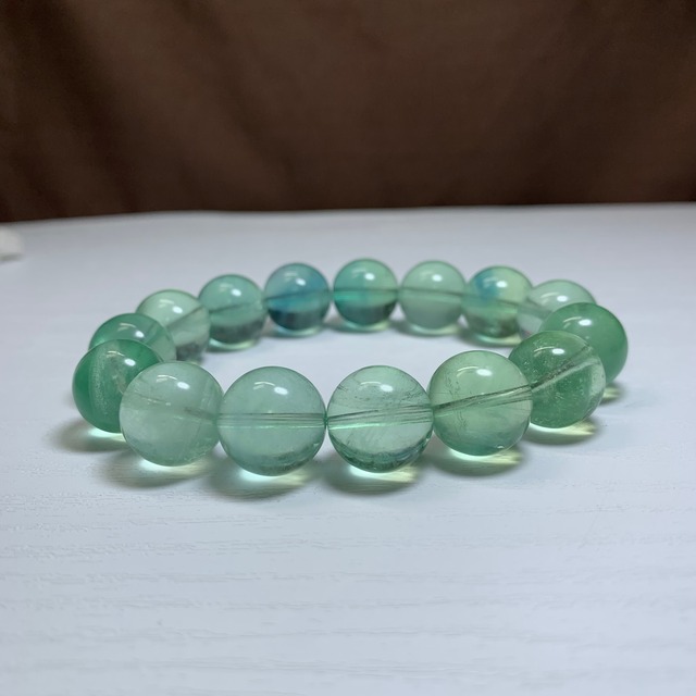 爽やかミントグリーンフローライト・ブレスレット