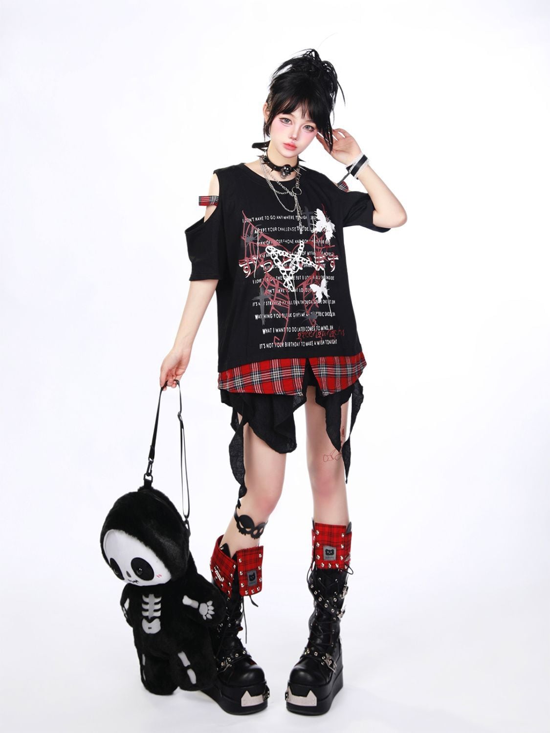 サブカル系&重ね着風オフショルTシャツ | cosucosuco