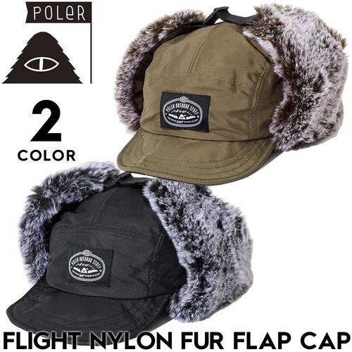 POLeR ポーラー FLIGHT NYLON FUR FLAP CAP 帽子 イヤーフラップキャップ 253MCV0082 日本代理店正規品