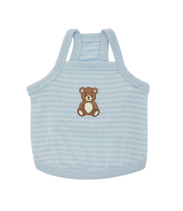 S.M.L/即納【Sallys】Roony bear top (Cloud Blue)