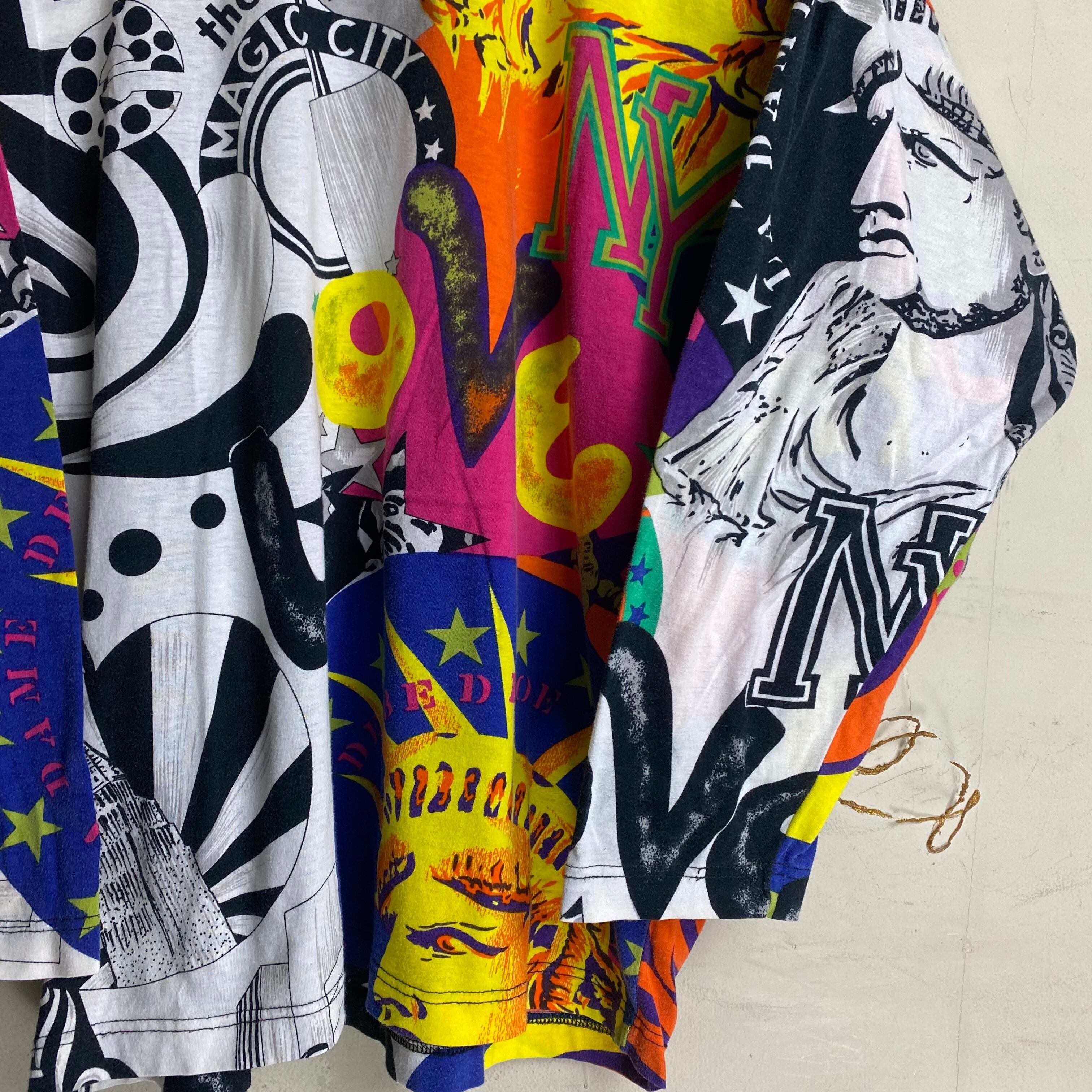 vintage VERSACE JEANS COUTURE print long sleeves tee | NOIR ONLINE