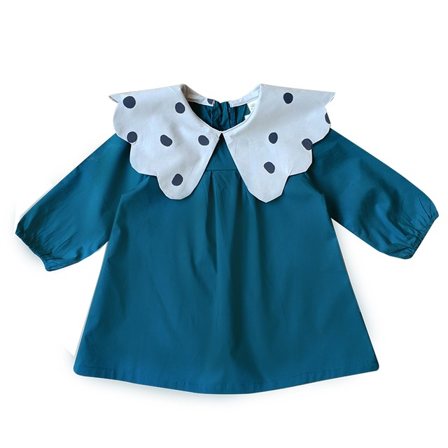 【即納】水玉ドーリーワンピース 120cm