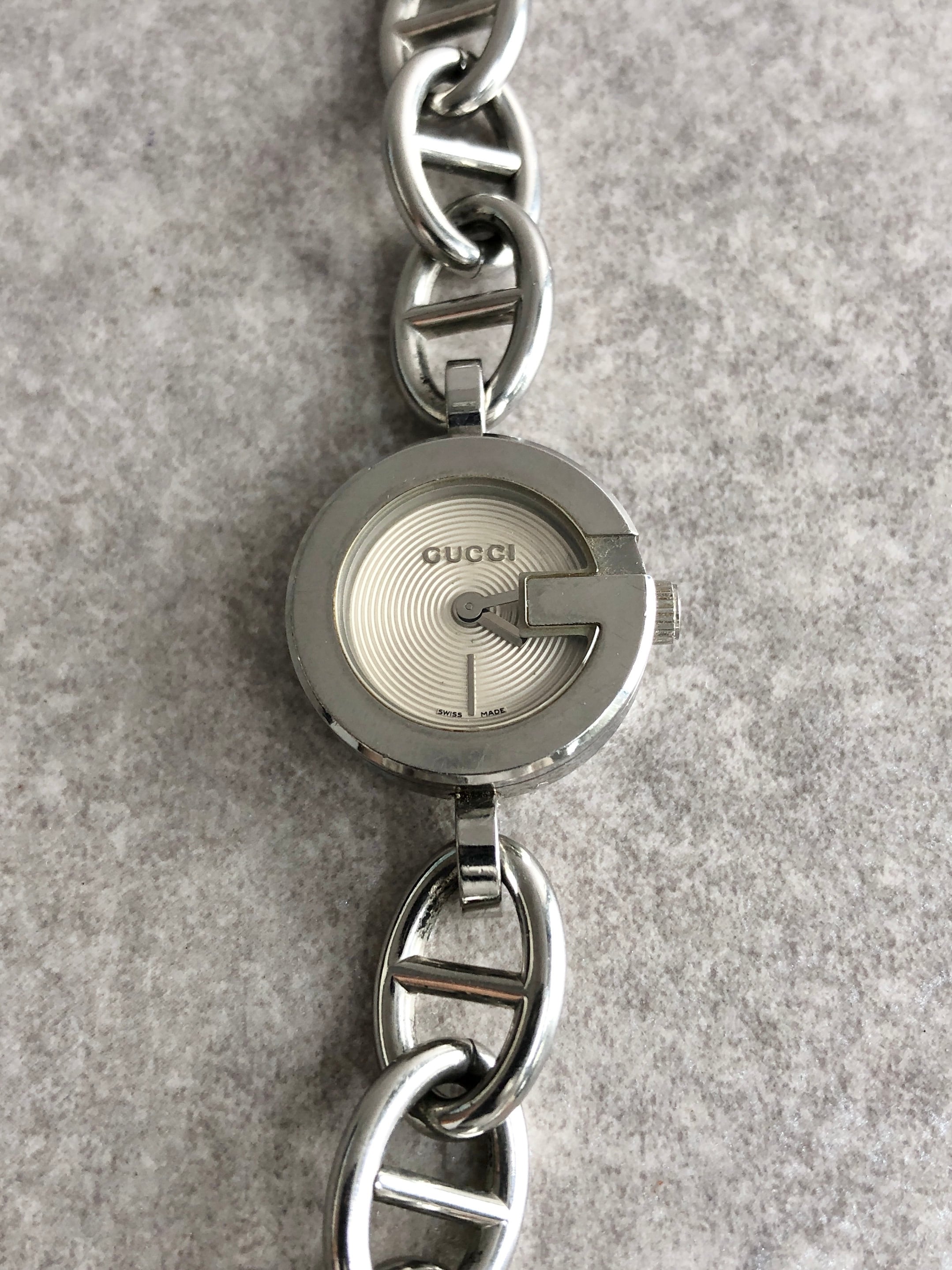 GUCCI グッチ 腕時計 シルバー ステンレススチール ブレスレットタイプ