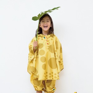 こどもポンチョ "maru" yellow M