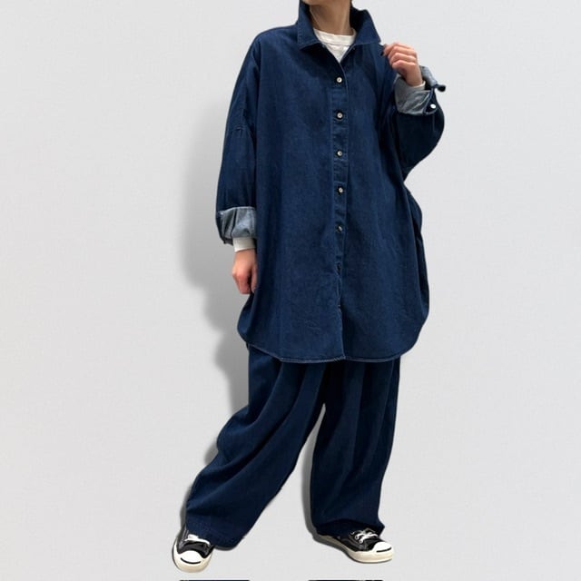 mizuiro ind デニム ワイド シャツ | CoCo Cuore