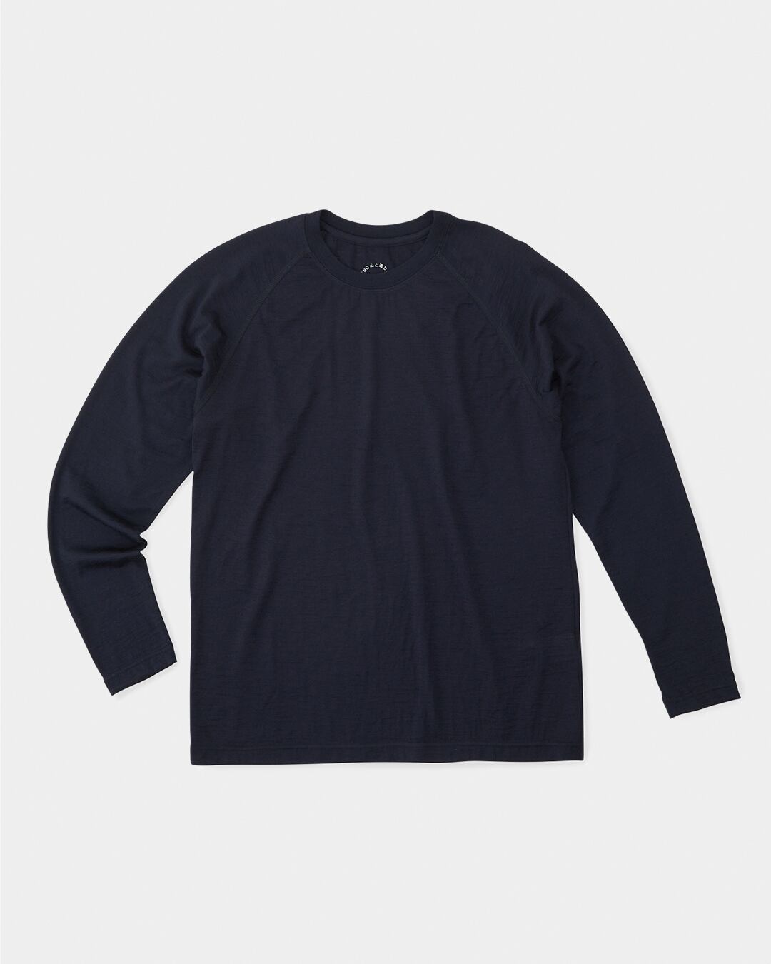 山と道 / 100% Light Merino Long Sleeve - Unisex #Navy