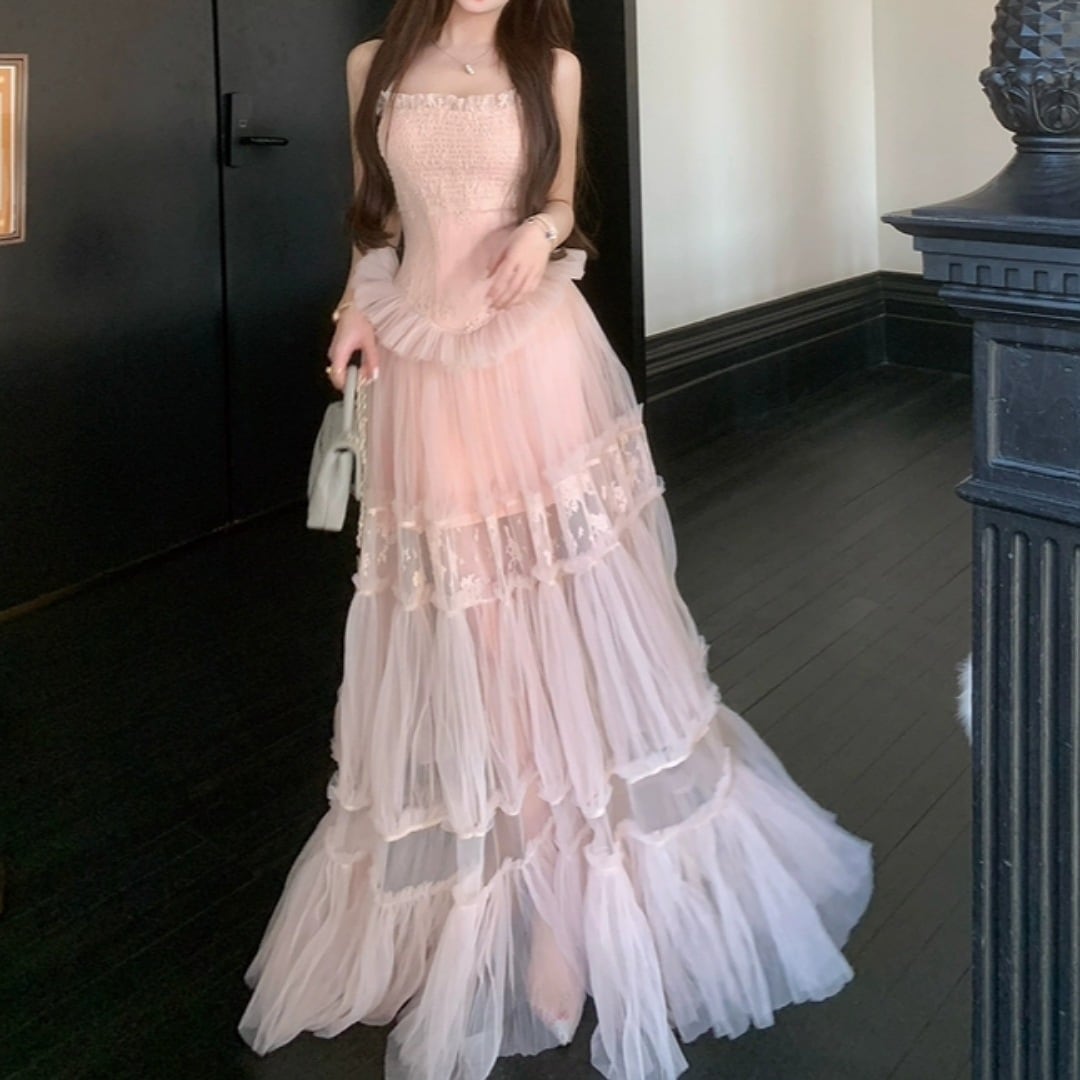 Ruffle lace dress 2601251