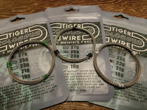 COLOSSUS Tiger Wire N90 25G　電子タバコ専門店　VAPE専門店　爆煙堂　ベイプ