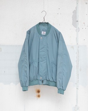 Celadon color cotton blouson / From EUROPE