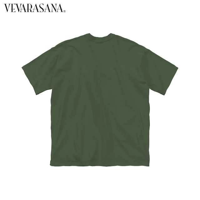 VEVARASANA®︎ ビッグシルエットTシャツ Papillon series ネイビー