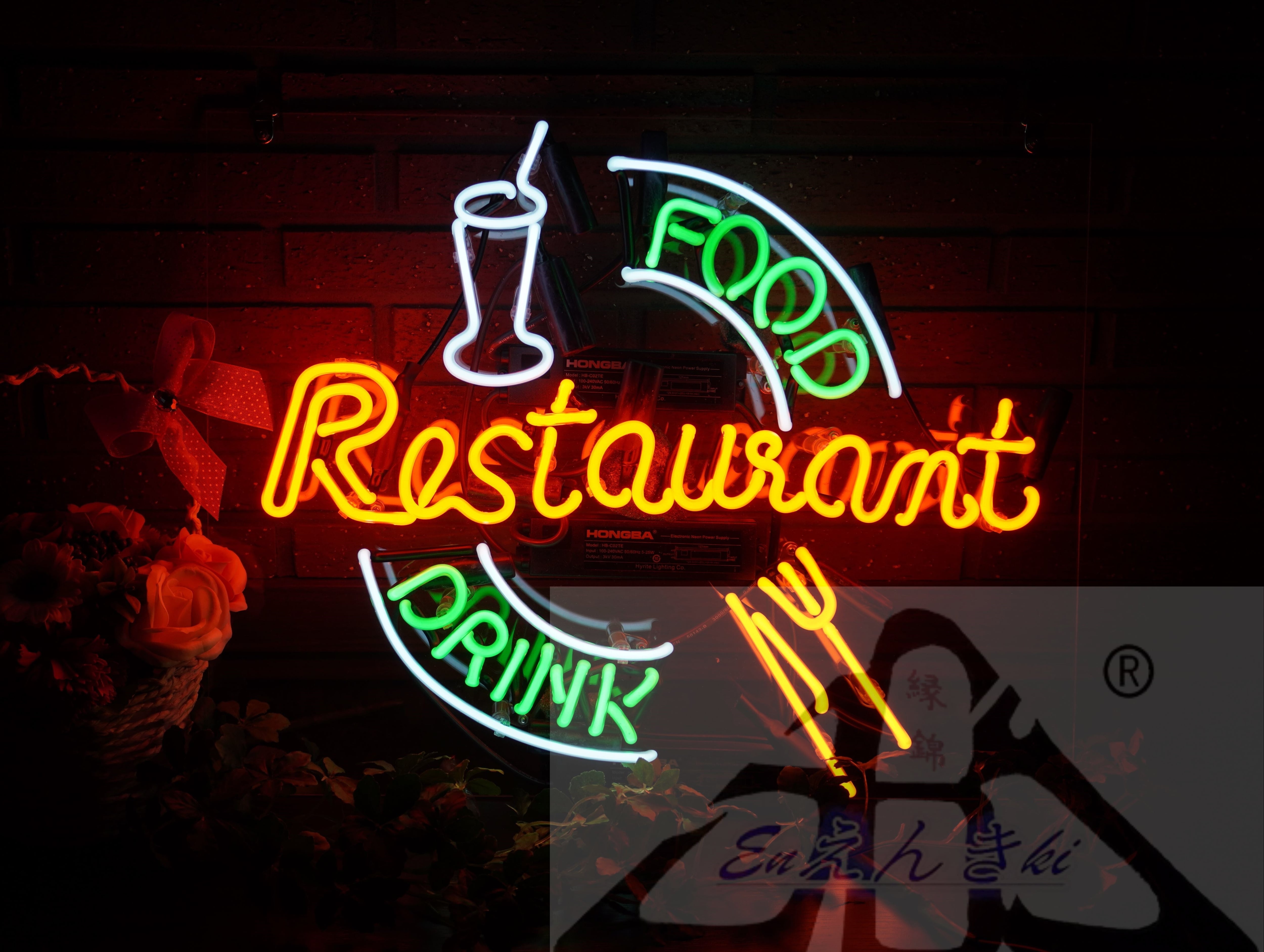 ネオンサイン Restaurant レストラン看板 フード＆ドリンクデザイン
