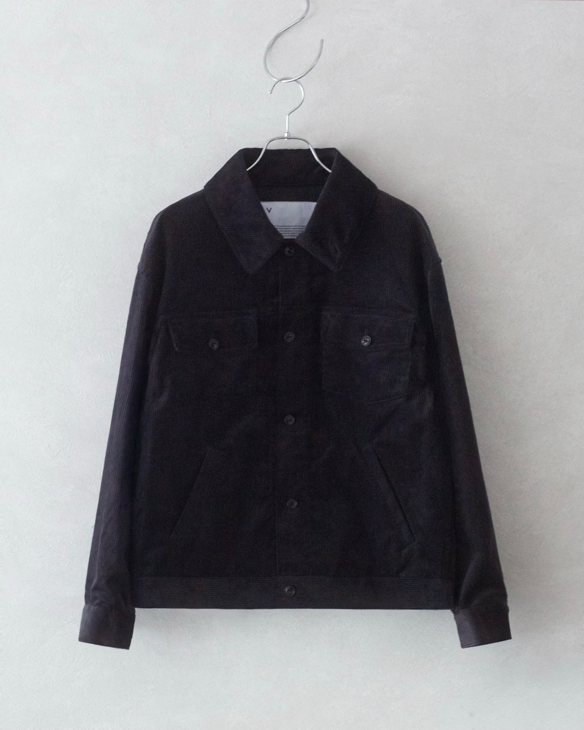 VOAAOV 8W STANDARD CORDUROY Work Jacket BLACK | nua