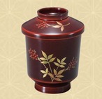 切立箸洗椀　紅南天