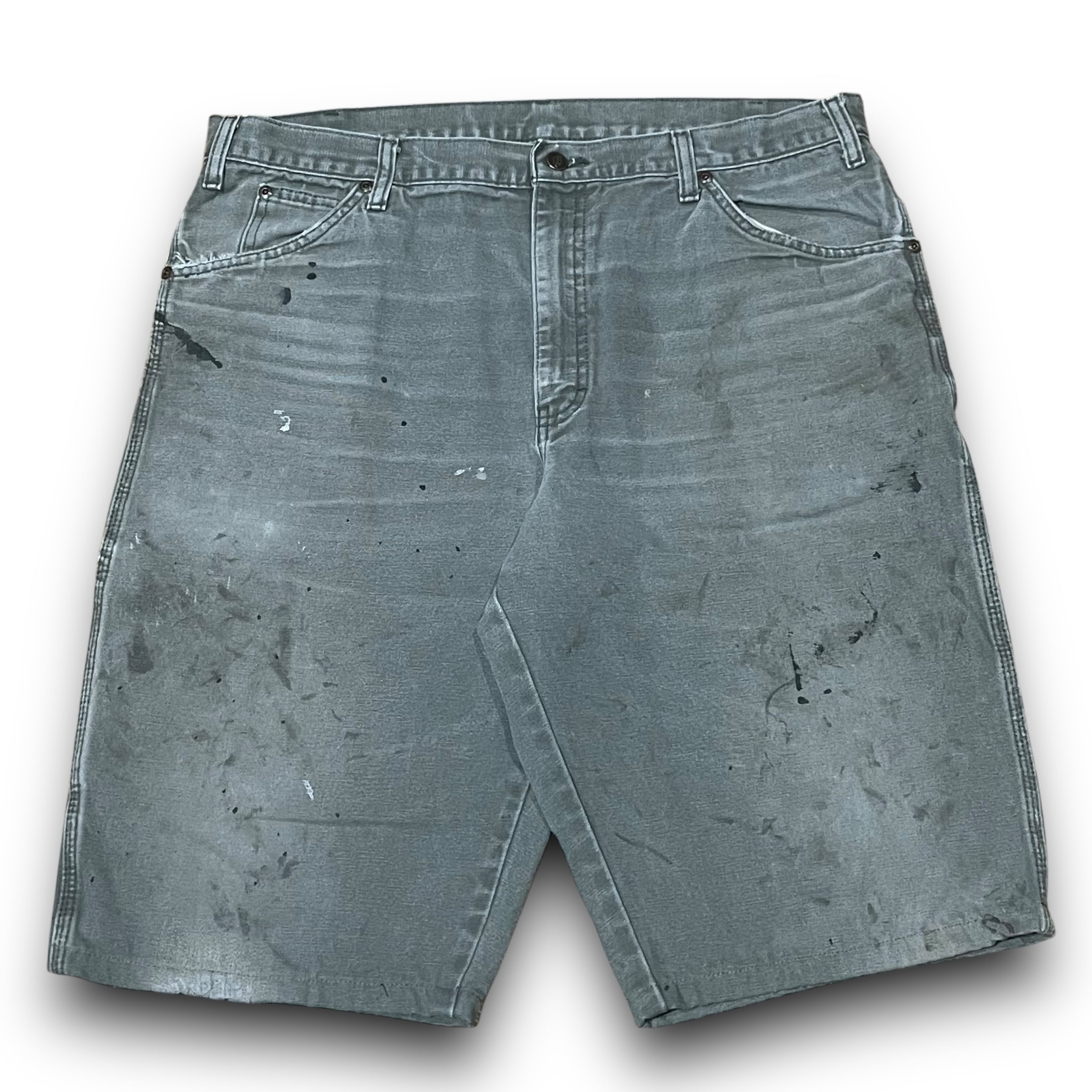 W40】【90年代】Dickies ディッキーズ ダック生地 ペインターショーツ