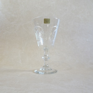 フランス リュミナルク 花柄レリーフグラス