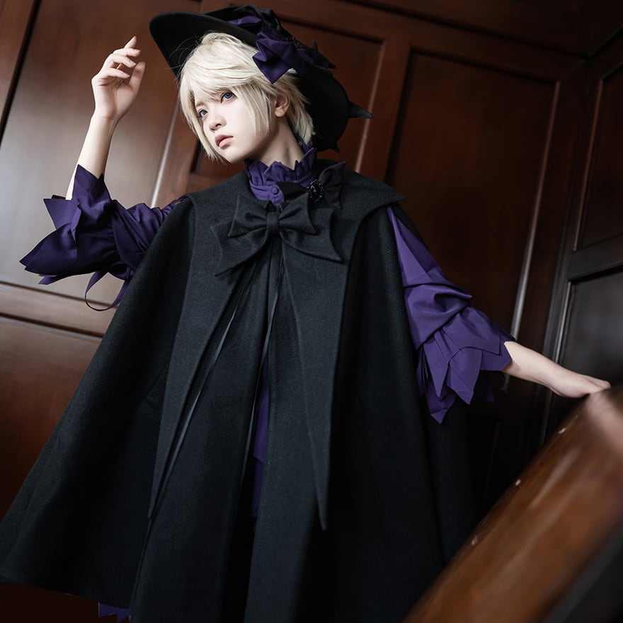 サブカル 服 地雷系 通販 王子 皇子系 ロリータ Princess Chronicles オリジナル マント ウール dark 闇かわいい 麗人 舞台衣装
