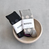 ROTOTO | PORTHOLE DOT SOCKS ポートホール ドット 水玉 靴下