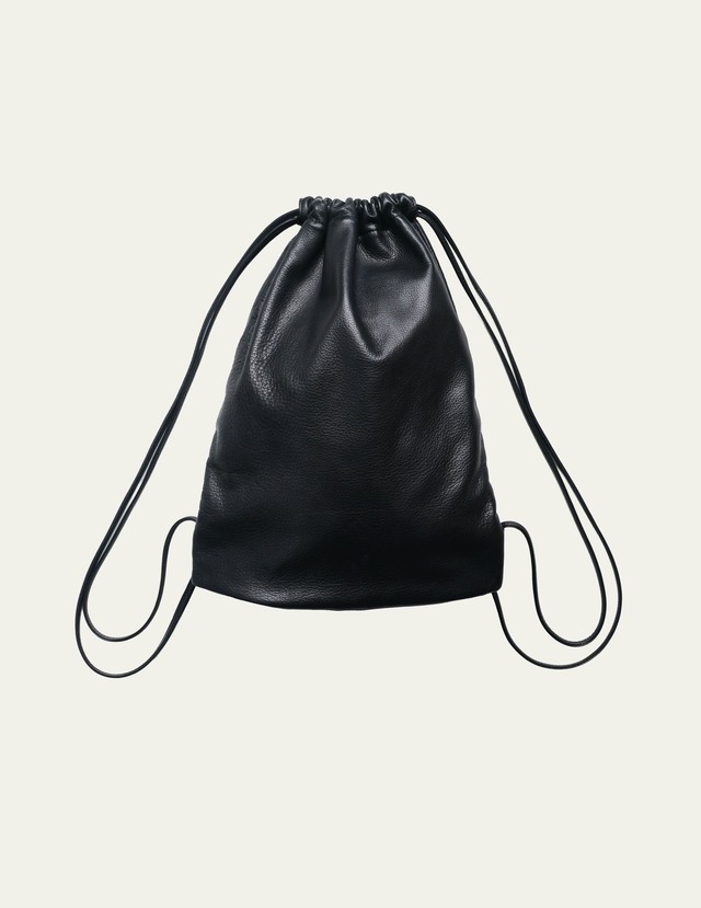 FUJITO Leather Knapsack　Black