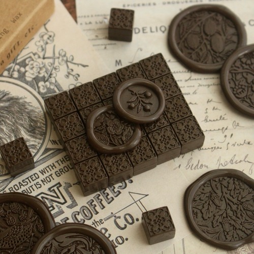 【50Packs】シーリングワックス Retro color【Cacao】